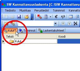 Leipomon kulutilit ovat seuraavat: Kulut Kustannus Valmistuspalkat 8728 Hallinnonpalkat 5500 Markkinoinninpalkat 2321 Vuokrat 4400 Liikennöintikulut 1521 Koneiden poistot 2500 Luodaan mallin ensin