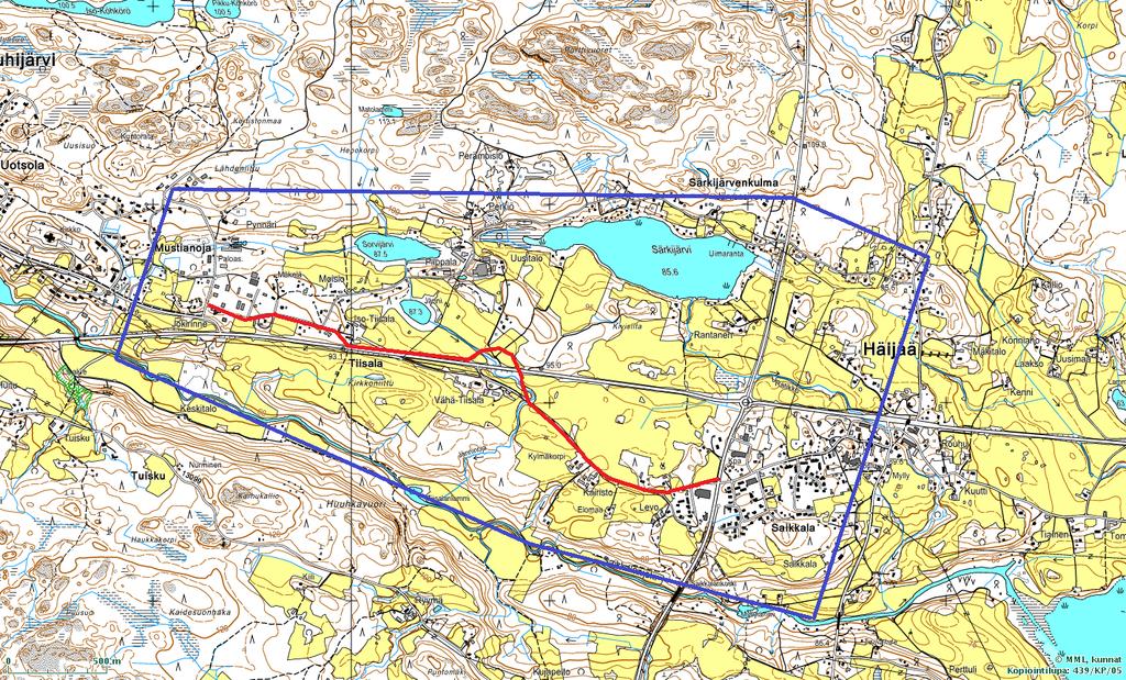 Tieliikennemeluselvitys Muhijärven rinnakkaisväylä ja valtatie 11 välillä Uutsla Häijää, Sastamala 1 YLEISTÄ Tässä selvityksessä tarkastellaan tieliikenteen aiheuttamaa melutasa Sastamalassa khteessa