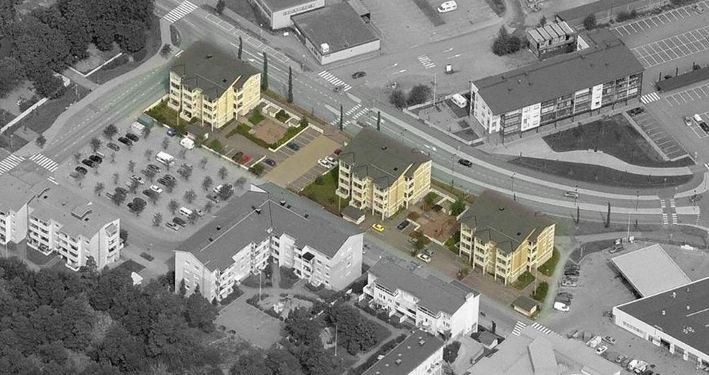 Oy:t Naantalin Päivärusko, Aurinkorusko ja Iltarusko Rakennusliike: Rakennusliike AAP Palmberg Oy Arkkitehti- ja pääsuunnittelu: Arkkitehtuuritoimisto Mauri Mäki-Marttunen Ky
