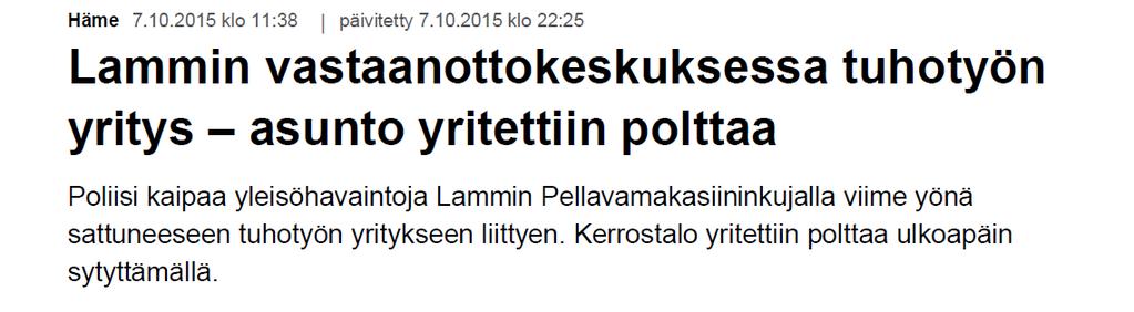 Tilannekuva tällä hetkellä Eri viranomaiset tuottavat omiin tarpeisiin omia tilannekuvia Kaikilla paineita yhteistyön lisäämiseksi Pelastuslaitokset tuottavat kukin omaa tilannekuvaa eri keinoin ja