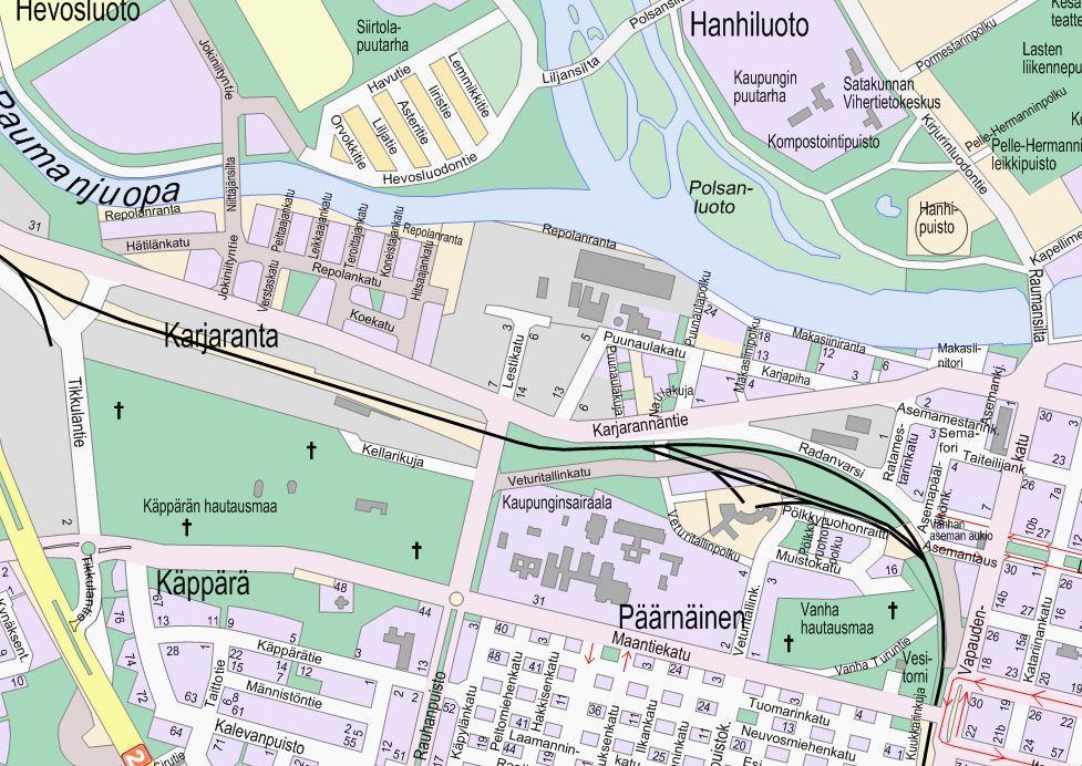 2/. PERUS- JA TUNNISTETIEDOT. Tunnistetiedot Asemakaavan muutos koskee Porin kaupungin Karjaranta 2. kaupunginosan Korttelia: 58 Asemakaavan muutoksella muodostuu Porin kaupungin Karjaranta 2.