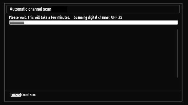 You can select frequency ranges from this screen. For highlighting lines you see, use or button. You can enter the frequency range manually by using the numeric buttons on the remote control.