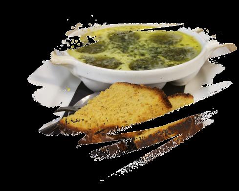 escargots (L/also available gluten-free Escargots cooked in herb and garlic butter served with our own bread Caesar salaatti, naturel 6,90 sis: romaine salaattia, caesar kastiketta,