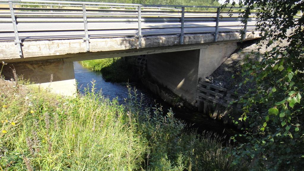 Hanhijoen vanha silta Vain noin puolet valuma-alueella muodostuvasta