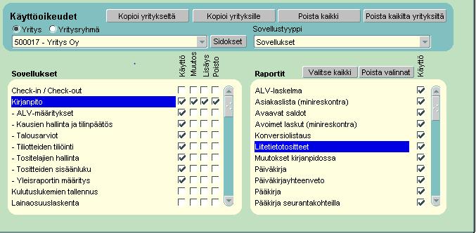 2 Käyttöönotto ja käyttöoikeuksiin liittyvät toimenpiteet 2.