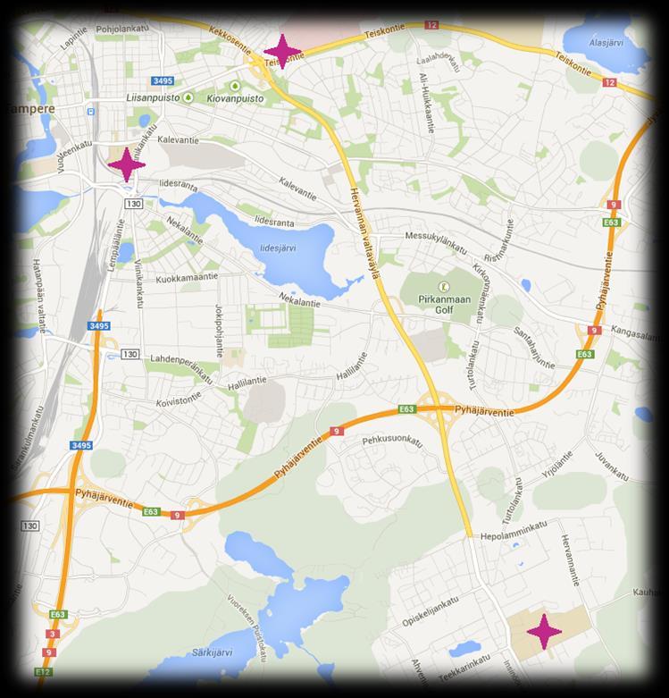 3 kampusta Laadukkaat liikuntatilat lähellä Tampereen teknillinen yliopisto (TTY)