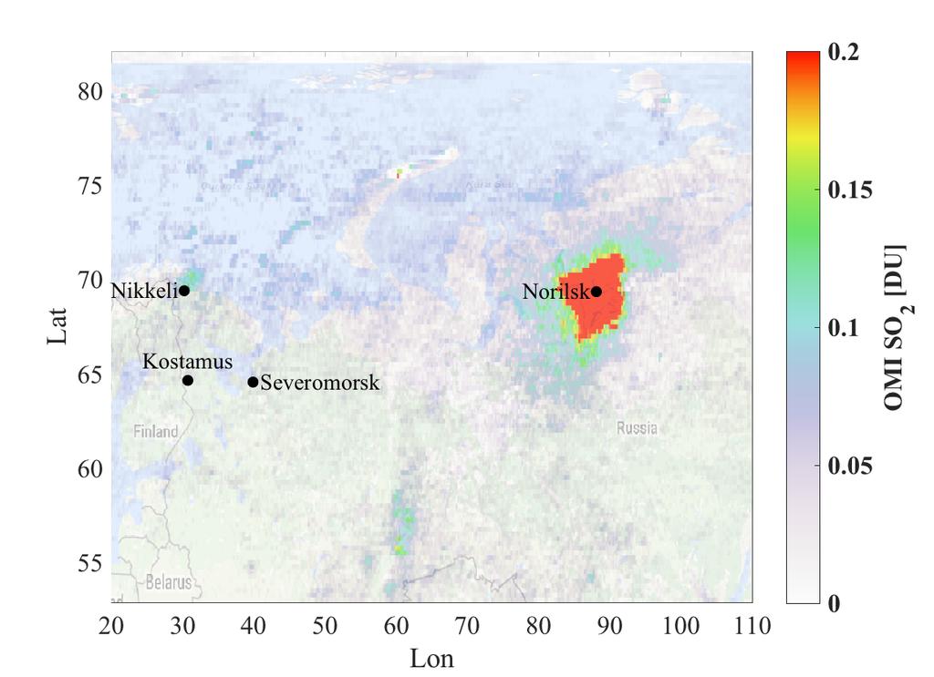 Venäjän sulattamot Alailmakehän