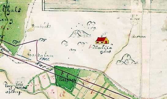 Vuoden 1734 kartassa on Mäkkylän