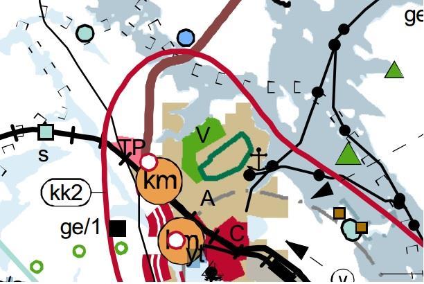 2 Alueen suunnittelussa korostetaan luonto- ja maisematekijöiden sekä olemassa olevan asutuksen huomioon ottamista.