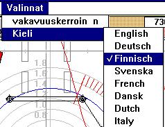 Kaatoreunan paikkaa voidaan säätää etuakselin kohdalla. Akselikuvassa olevilla napeilla voidaan valita tukipisteen paikka ( 5 vaihtoehtoa jos autossa on kaksi etuakselia, muutoin 3 vaihtoehtoa ).