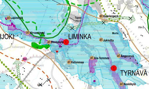 vaihemaakuntakaavaehdotuksesta, johon on rajattu valtakunnallisesti arvokas maisema-alue.