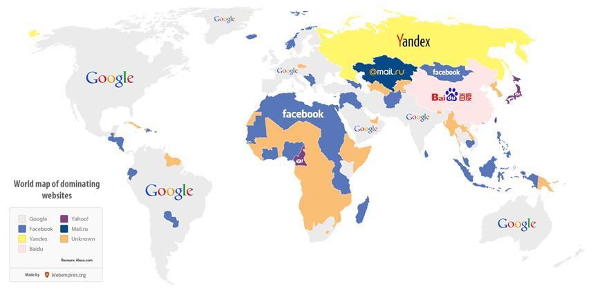 13 Kuva 1. Suosituimmat hakukoneet Venäjällä (Liveinternet 2017) 3.1 Yandex Yandex on vuonna 1997 perustettu hakukone, joka oli pitkään Venäjän suosituin verkkosivusto (kuva 2).