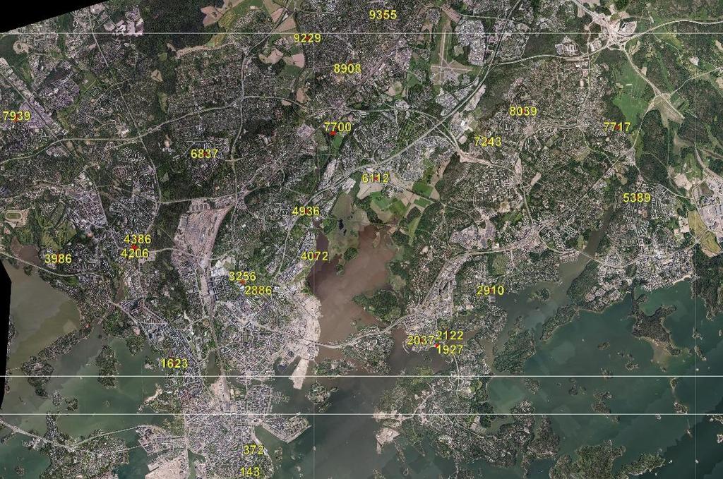 Kaukokartoitusaineisto Puiden kartoitus perustui kaukokartoitustiedon ja maastossa mitatun puutason tiedon yhdistämiseen. Hankkeessa hyödynnettiin Helsingin kaupungin vuonna 2015 keräämää ALS-dataa.