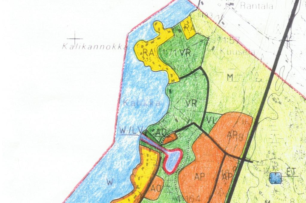 Vireillä olevassa maakuntakaavassa (hyväksytty maakuntavaltuustossa 13.12.2010) alue on maa- ja metsätalousvaltaista aluetta (M).