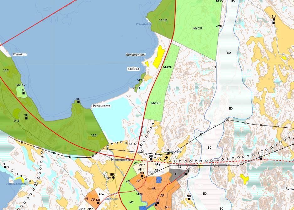 3.2 SUUNNITTELUTILANNE 3.2.1 Kaava-aluetta koskevat suunnitelmat, päätökset ja selvitykset ote seutukaavojen yhdistelmästä