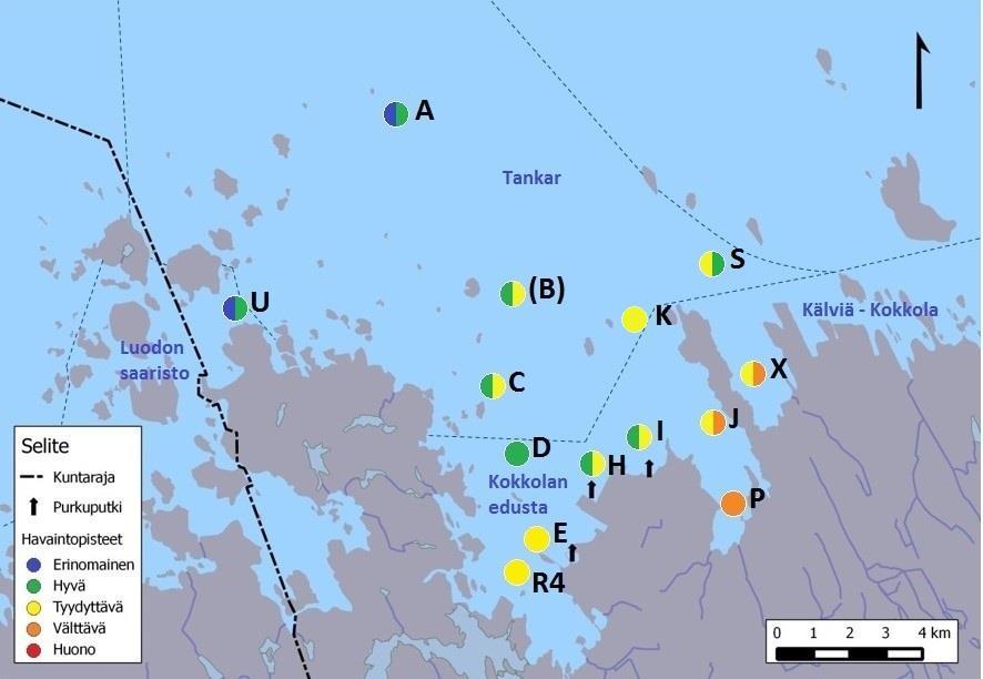 9 Vuosittaiset parametrikohtaiset luokat on esitetty liitteessä. Liitteestä löytyvät myös päivitetyt rajaarvot.