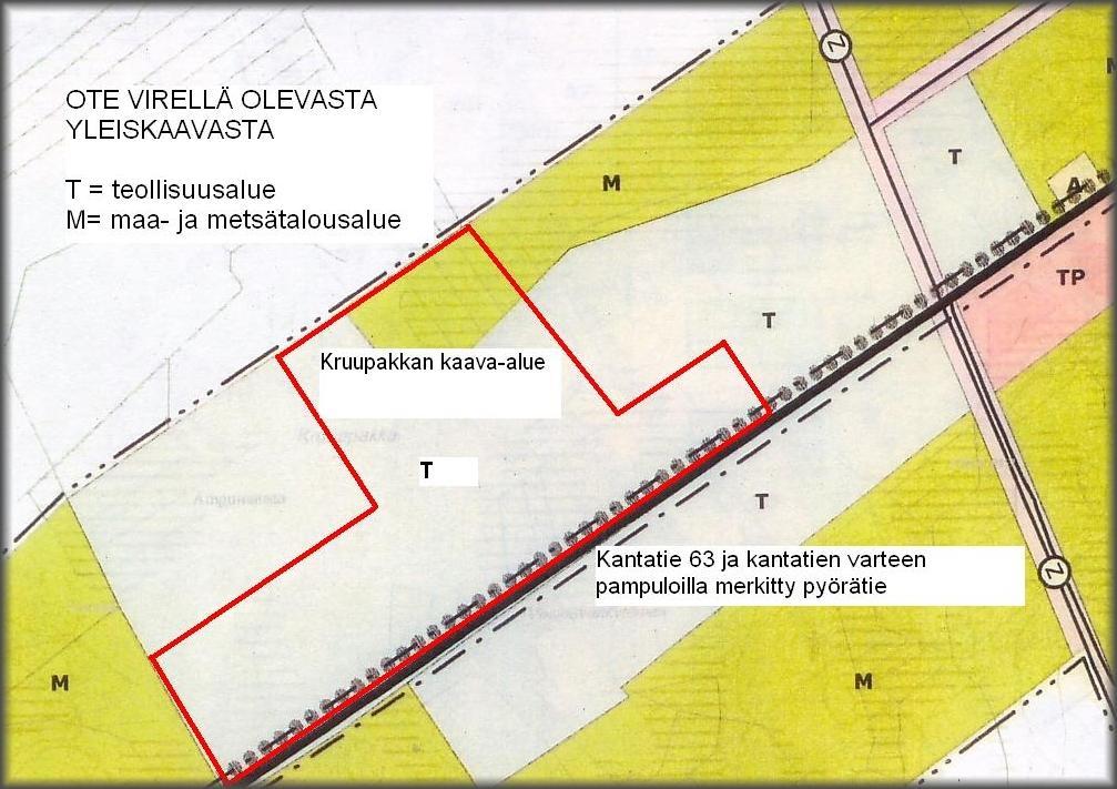 Ote Keski-Pohjanmaan maakuntakaavasta ja suunnittelualueen sijainti ympyröitynä punaisella katkoviivalla. 4.