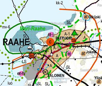 Ote Pohjois-Pohjanmaan maakuntakaavasta (Martinniemi). Oulun Vihreäsaari ja Oritkari Oulussa on voimassa Pohjois-Pohjanmaan maakuntakaava (YM 17.2.2005).