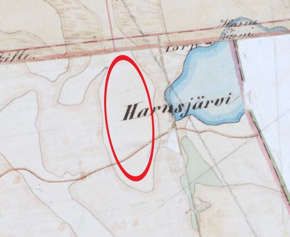 7 Ote vuoden 1845 pitäjänkartasta (2312 07 + 10 Alahärmä).