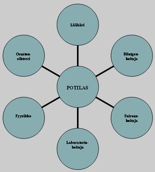 14 KUVIO 1. Kliinisen fysiologian moniammatillinen tiimi (mukaellen Keski-Suomen sairaanhoitopiiri 2009.) 2.