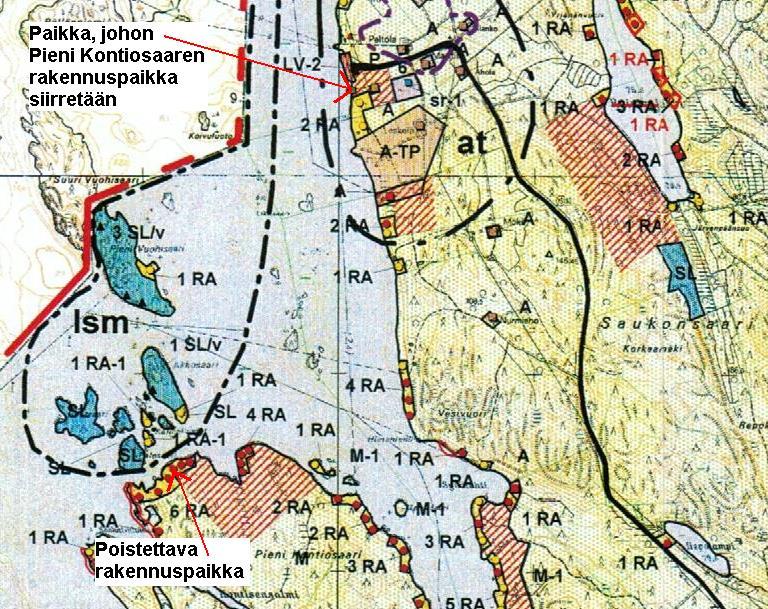 8 Saukonsaareen siirrettävältä tontilta on Natura-alueelle n. 1 km. Tontin pohjoispuolella n.