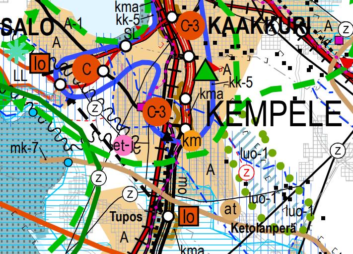 Kempeleen asemakaavan muutos 13 Kuovitien ympäristö - Pohjois-Pohjanmaan maakuntakaava, joka on hyväksytty maakuntavaltuustossa 11.6.