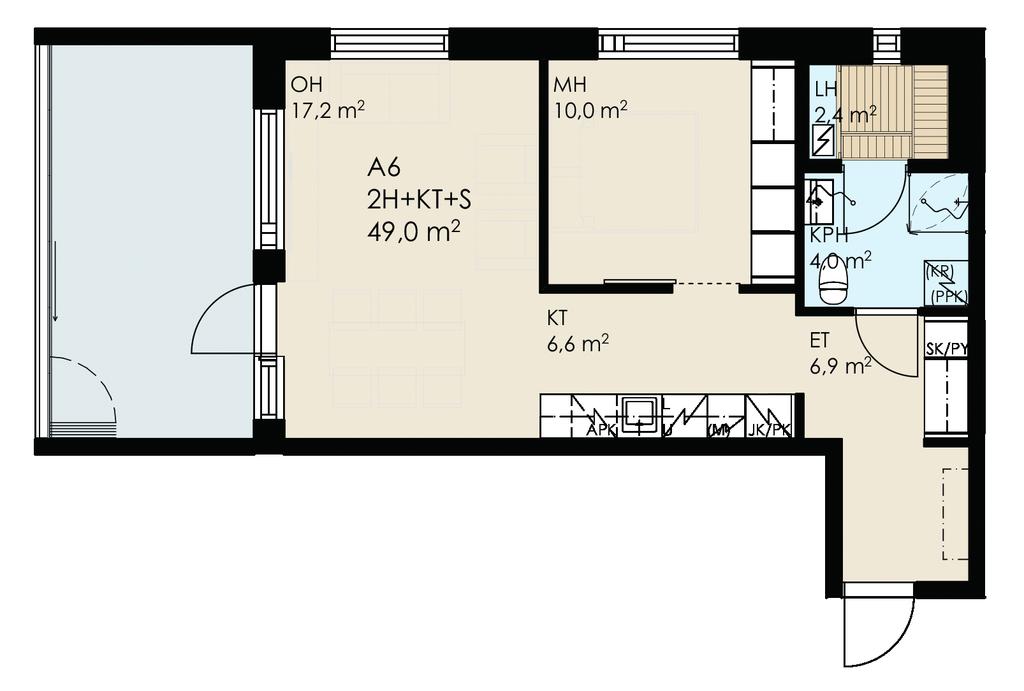 2h + kt + s 49m² A6 2.