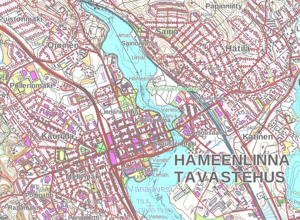 Kulttuuriympäristöpalvelut Heiskanen & Luoto OY Hämeenlinna Ojoinen, arkeologinen valvonta 2016 2 LÄHESTYMISKARTTA Ei mittakaavassa. Kuva 1.