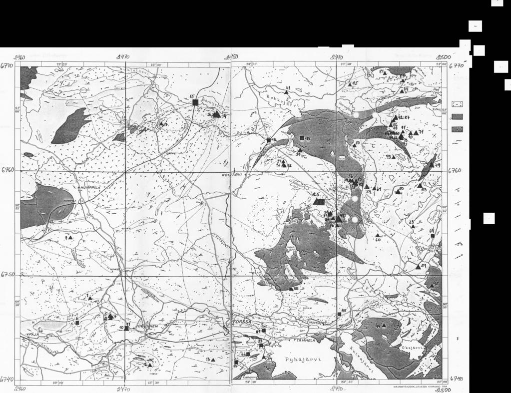 L.() 1 AM >1 :5 t '7Sf{VM GEOLOGICAL MAP OF FINLAND SUOMEN GEOLOGINEN KARTTA G E 0 L 0 G 1 SEN T U T K 1M U S LA 1T 0 KSEN J U L K A 1 SEM A PUBLISHED BY GEOLOGINEN TUTKIMUSLAITOS (GEOLOGICAL SURVEY)