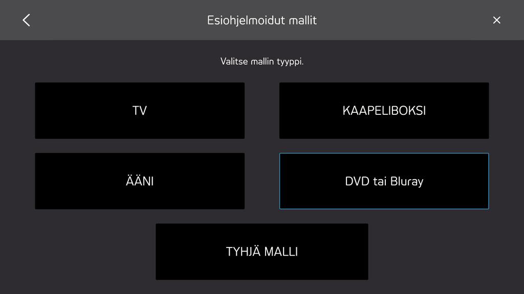 KAAPELIBOKSI DVD tai BLURAY TYHJÄ MALLI 4. Valitse ohjelmoitava painike.