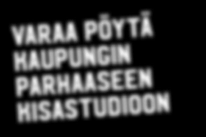 19,50 Pöytävaraukset: 020