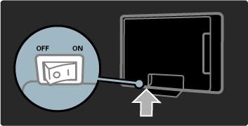 1.3 TV:n painikkeet Virtapainike Kytke televisioon virta ja katkaise virta painamalla television oikealla puolella olevaa virtapainiketta. Kun virta on katkaistu, televisio ei kuluta energiaa.