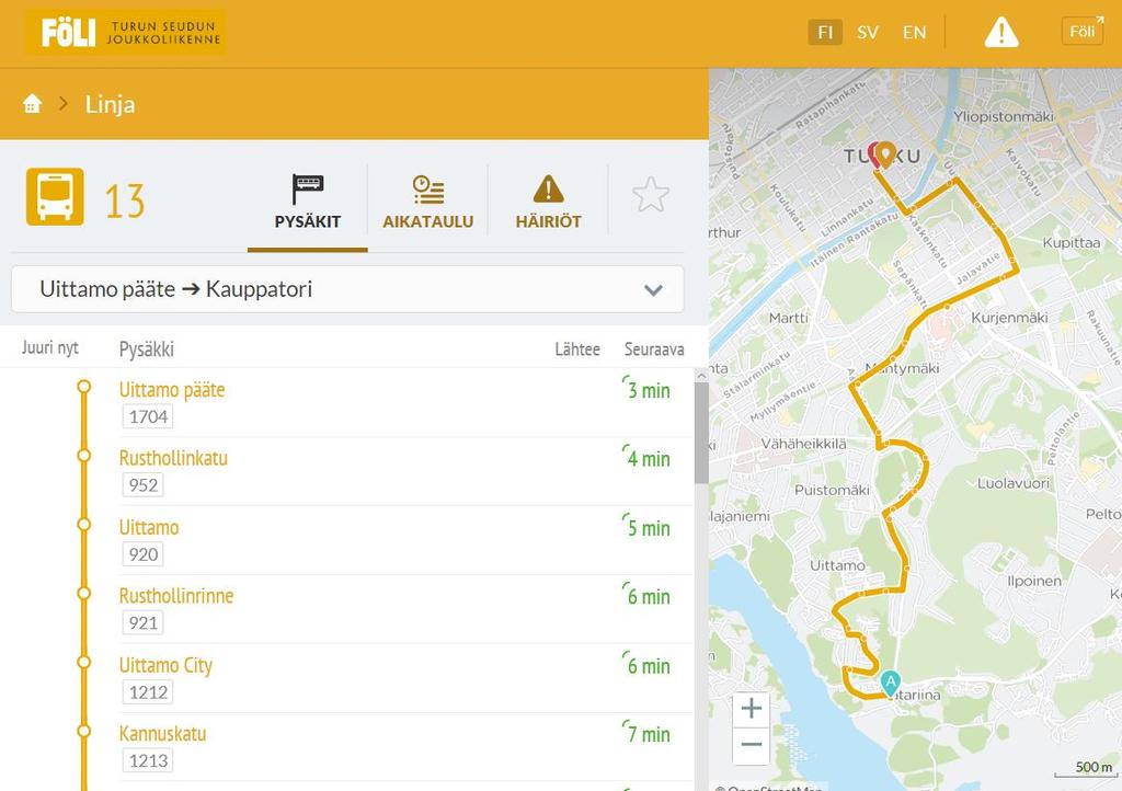 Digitransit ja uudet reittioppaat asteittain tuotantoon Vuonna 2015 alkanut toteutusprojekti saavutti tuotantovaiheen keväällä 2017