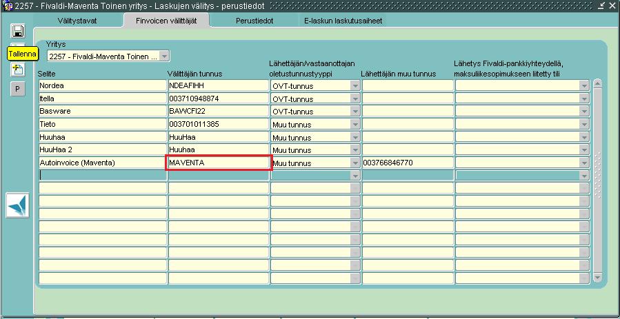 luetaan Finvoice välittäjät -välilehden