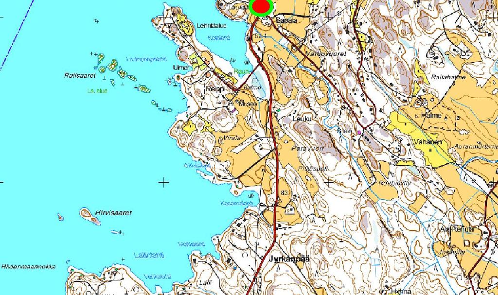 keskikoordinaatti ETRS-TM35FIN-järjestelmässä: p 6