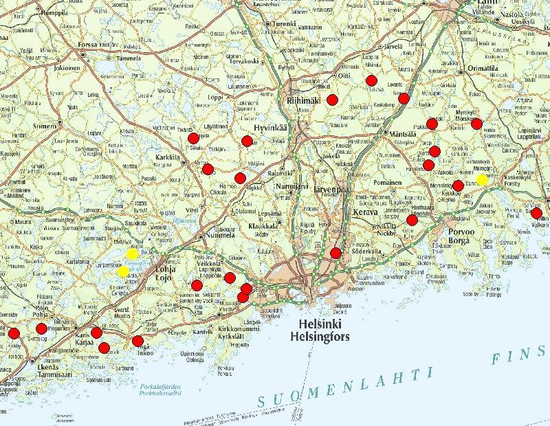 Uudet vesimuodostumat: Uusimaa