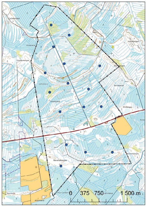 Suunnittelualueen kokonaispinta-ala on noin 780 hehtaaria. Suunnittelualueen luonnonympäristö on karua ja erilaisia elinympäristöjä on alueella niukasti.