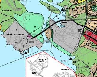 2005) ja yksityiskohtaisempana Oulun yleiskaava 2020, kv 26.1.2004. Vihreäsaari on kaavassa selvitysaluetta (SE) ja Oritkarin alue satama-aluetta (LS), kuva 37.