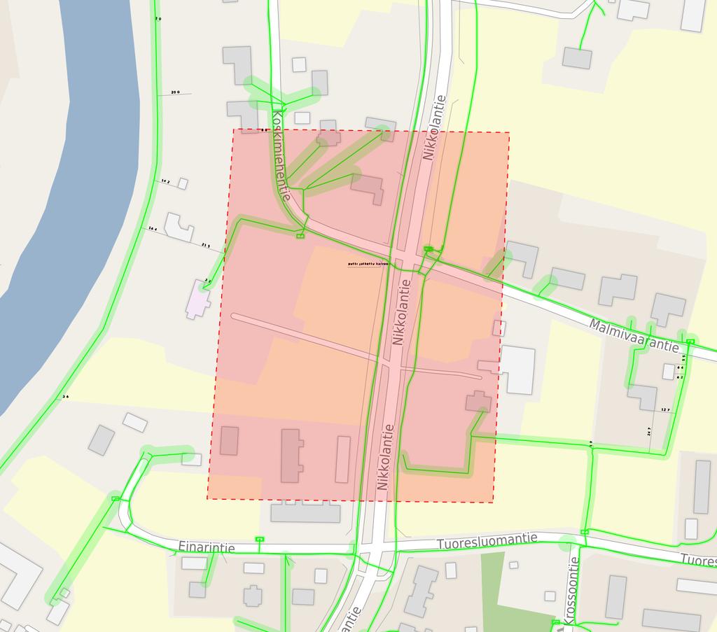 KARTTAOTE KL700179 s. 6/6 ANVIA TELECOM OY PAPERIKOKO A3 10.04.2017 15:32:17 Anvia Telecom Oy, Tele, 49 johto(a) 0 kaapeli/putkireitti(ä) leikkaa kaivualuetta.