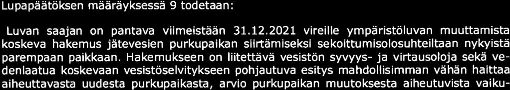 Bìatogisen osan kapasiteetti kiasitellä jätevett 1 OtlO m3/d. Ylimenevä osa iohdetaan eslse/kel yksest i hiekkasuodatukseen.