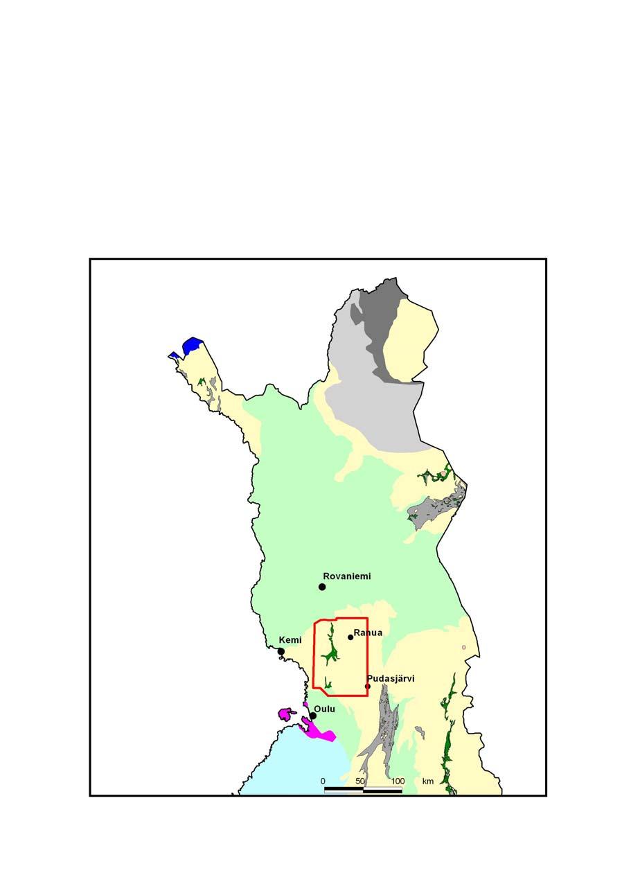M10.4/2008/2 2 2 HANKKEEN TAVOITTEET JA TUTKIMUSKOHTEET Hankkeen yleisenä tavoitteena on ollut kallioperän raaka-aineiden hyödyntämiseen tähtäävien investointien edistäminen Pohjois-Suomessa.