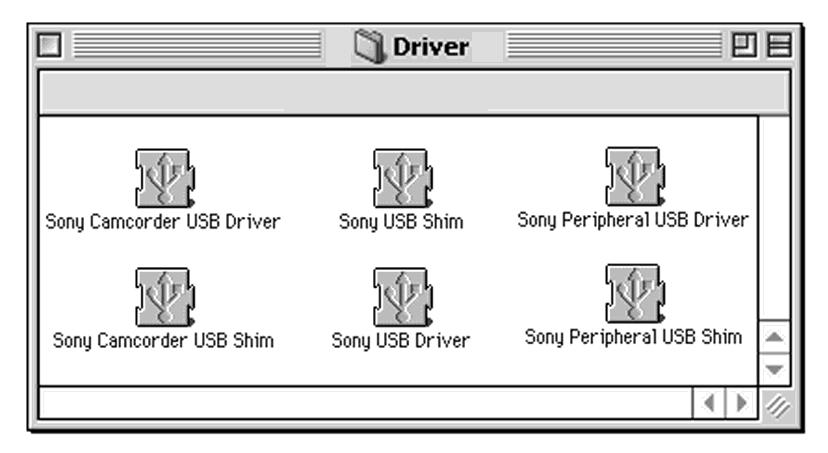 Videokameran liittäminen tietokoneeseen USB-kaapelilla Macintoshin käyttäjät USB-ohjaimen asentaminen Älä liitä USB-kaapelia tietokoneeseen, ennen kuin olet asentanut USB-ohjaimen. Mac OS 9.1/9.