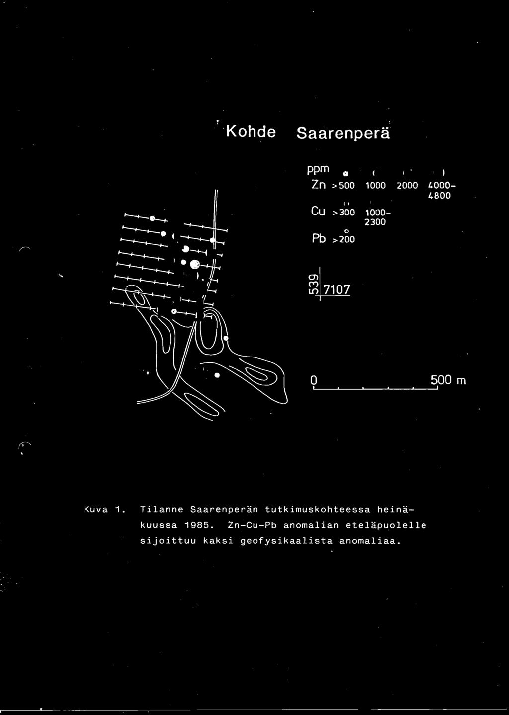 Tilanne Saarenperan tutkimuskohteessa heina-
