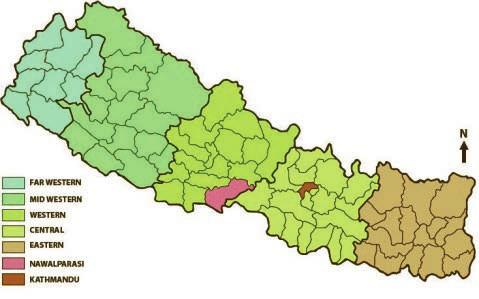 RISKIENHALLINTA Kuva 1. Talousvesijärjestelmien toimivuus Nepalissa 2012 (Ministry of Urban Development, 2014). kestävyyteen Nawalparasin alueella Nepalissa (Kuva 2).