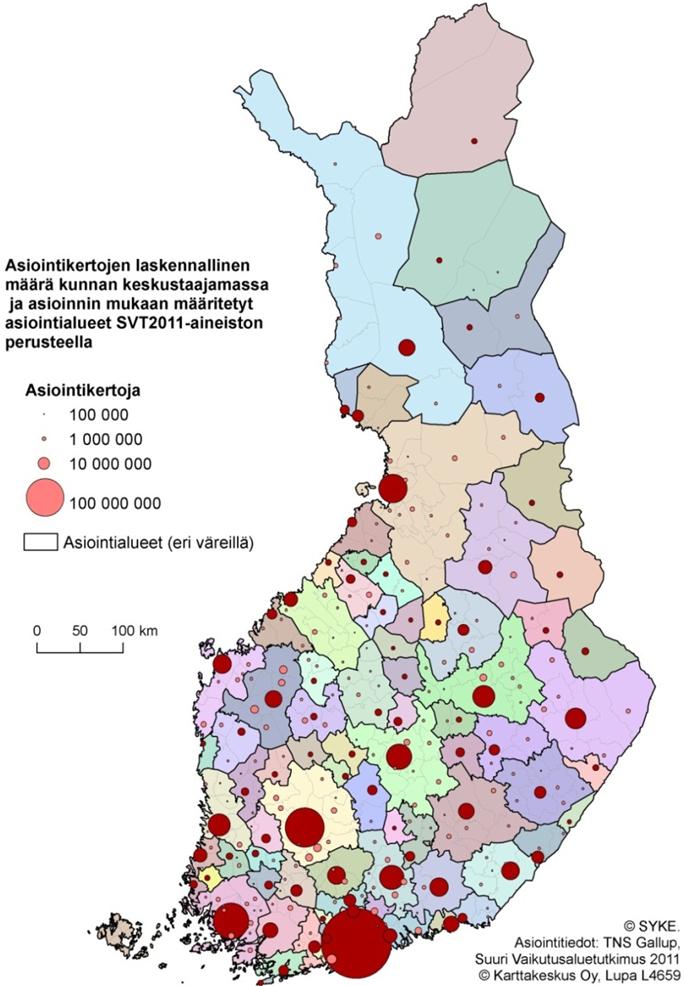 Erilaiset palvelut työllistävät suurimman osan suomalaisista: ihmiset asettuvat sinne, missä