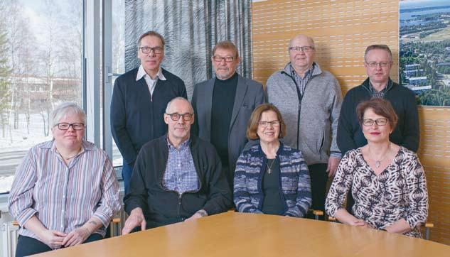 Organisaatio ja hallinto Kemin Energia Oy:n hallitus. Takana vasemmalta Raimo Keskikallio, Rainer Järvelä, Jaakko Alamommo, Jarmo Nousiainen.