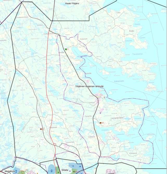 54 Ylöjärven taajaman lähikylät Tämä haja-asutusalue koostuu Takamaan, Vahannan ja Mutalan palvelukylistä sekä Antaverkan Pihkaperän asuinkylästä.