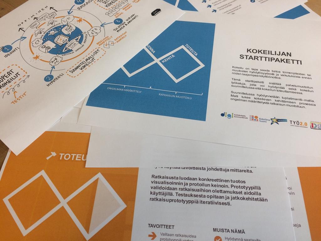 Työkalupakki Muotoilussa hyödynnetään erilaisia työkaluja ja verkosta löytyy useita työkalupakkeja, joilla pääsee
