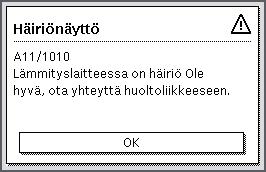 Vikojen korjaaminen Puute Syy Korjaus Käyttövedellä ei ole hanoissa haluttua lämpötilaa. Info-valikossa näytetään aurinkoenergian tuoton kohdalla aina 0, vaikka aurinkolaitteisto on toiminnassa. Taul.