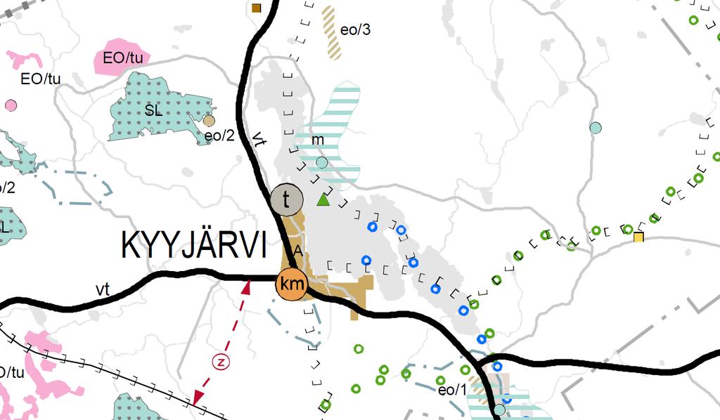 FCG SUUNNITTELU JA TEKNIIKKA OY Selostus 7 (18) alueidenkäytön suunnittelua koskevia oikeusvaikutuksia vain yleispiirteisen kaavoituksen osalta.